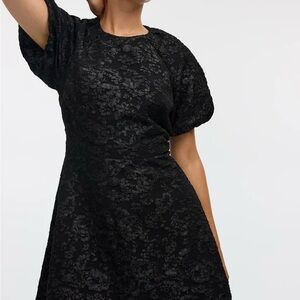 Reitmans Black Textured Mini Dress
